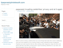 Tablet Screenshot of ilpaparazziphotobooth.com